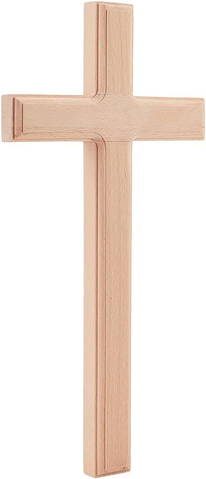 Holz Wandkreuz Handgemachtes Hängendes - Holz Wandkreuz, 31x15cm Handgemachtes Holz Hängendes Kreuz Religiöses Handgebetskreuz Kirche Hängendes Holzkreuz Ornamen