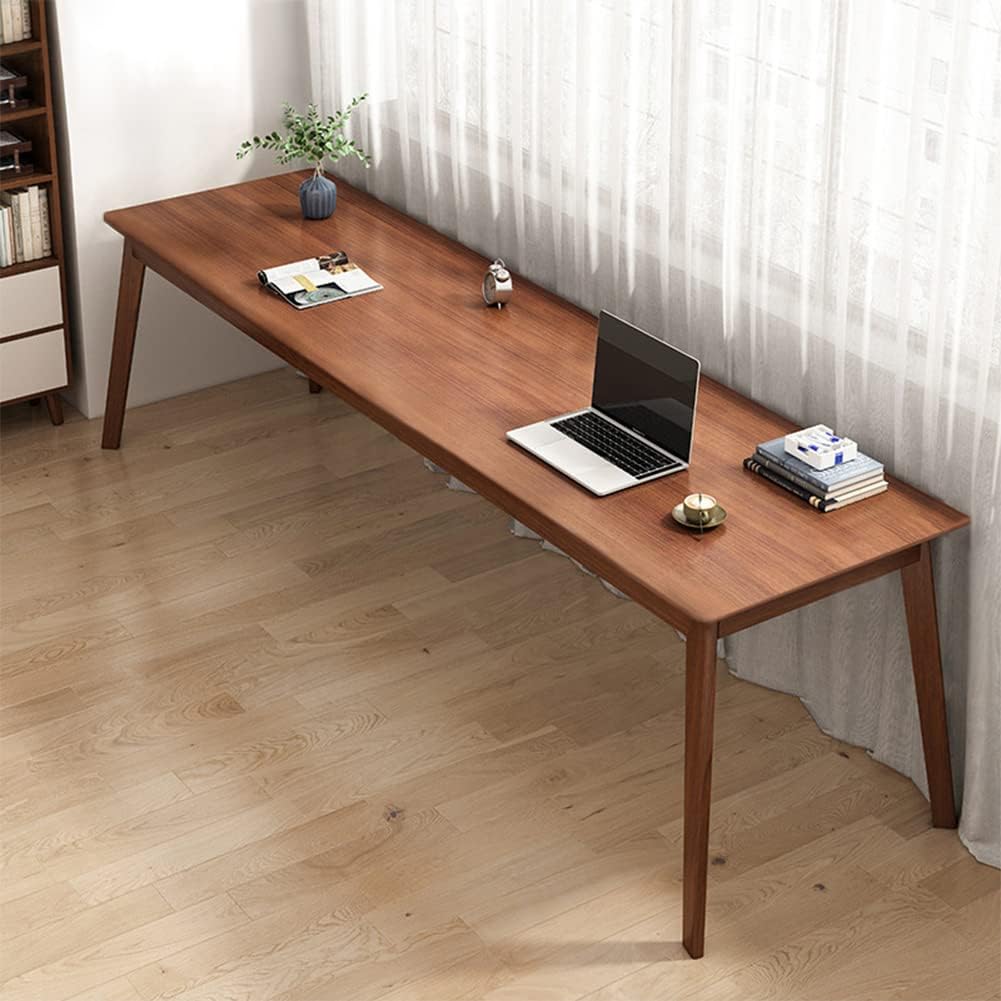 NELYE Extra Langer Schreibtisch - NELYE Extra Langer Schreibtisch aus Holz - 180 x 60 x 75 cm Modern Groß PC Tisch für 2 Personen im Heimbüro